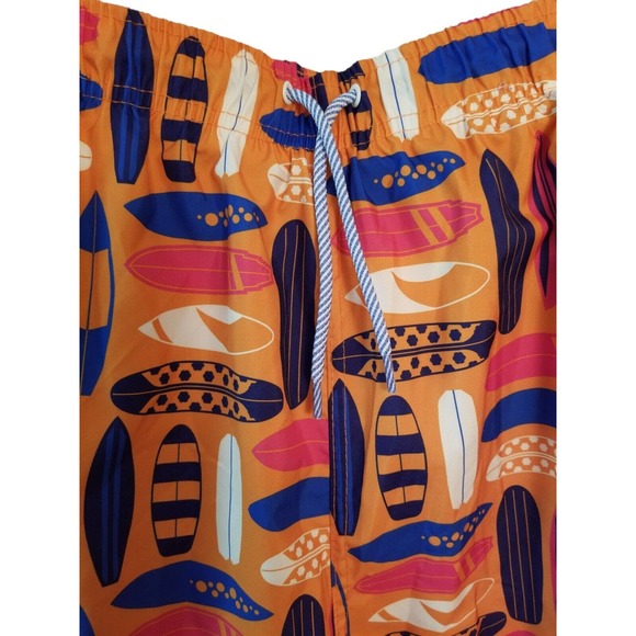 Tailor Byrd‎ surf board Print Drawstring Swim Trunks Size Men's XXL 40 7''in - Picture 9 of 11